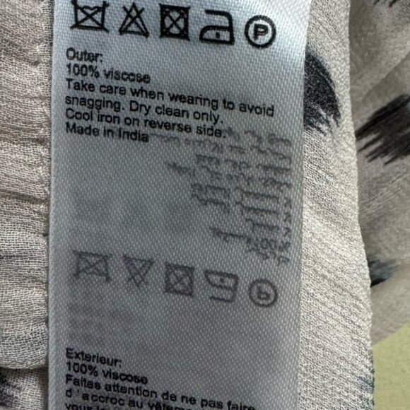 All Saints Deidre Ruffle Sheer Mini Dress Lightweight Print Fairy Ruffles Pink - Picture 16 of 16